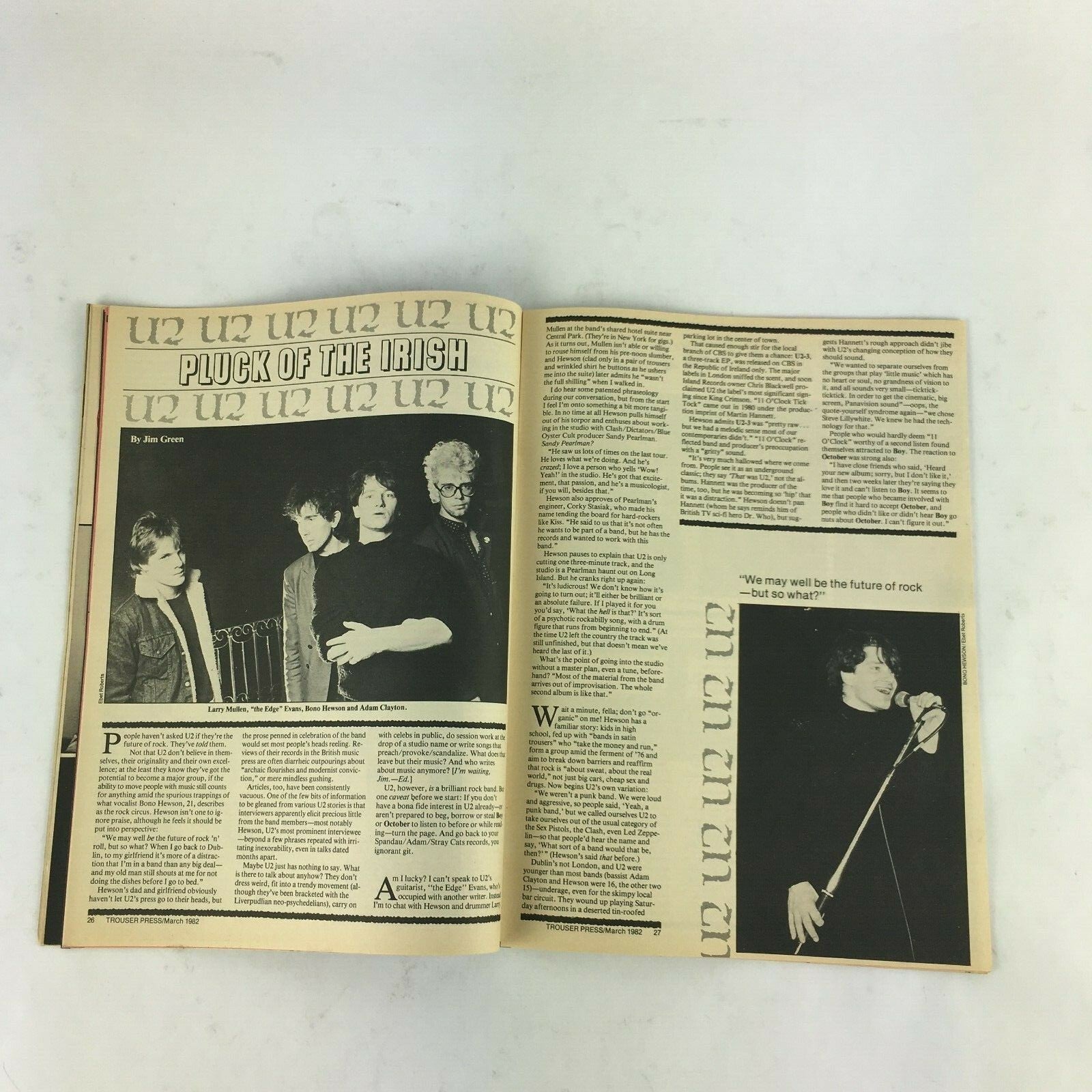 March 1982 Trouser Press Magazine Genesis Look at themselves King Crimson