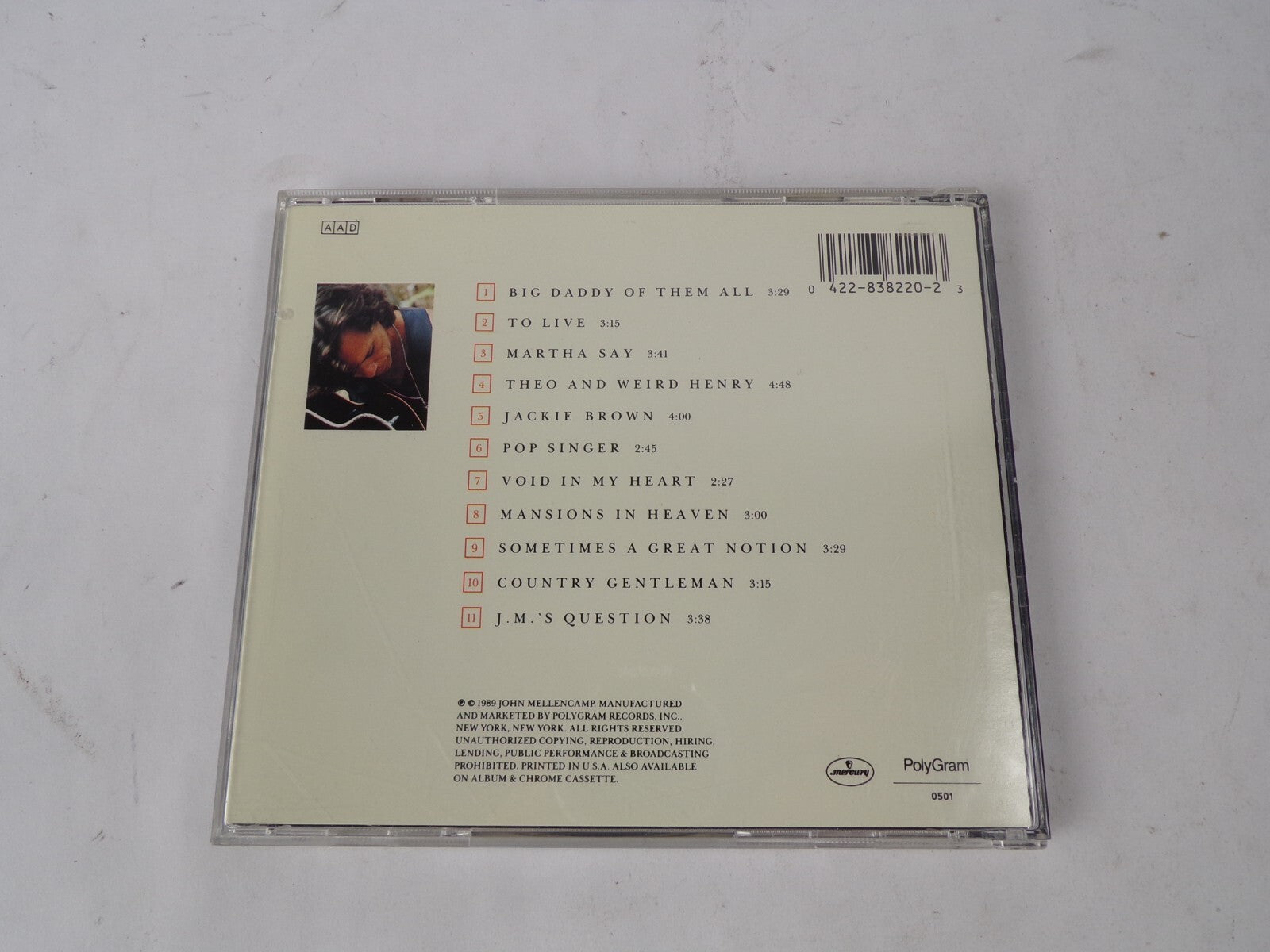 Big Daddy John Cougar Mellencamp Big Daddy Big Daddy Of Them All To Live CD#41