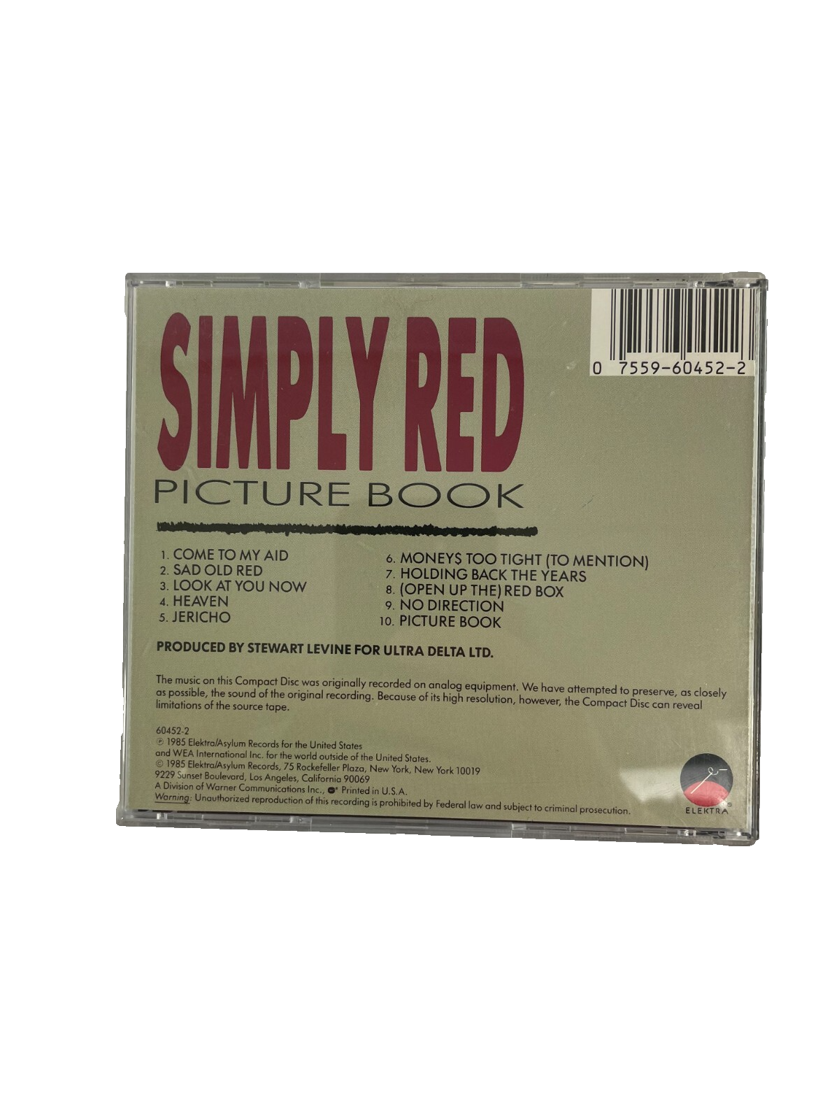 Simply Red Picture Book Come To My Aid Sad Old Red Look At You Now Heaven CD#10