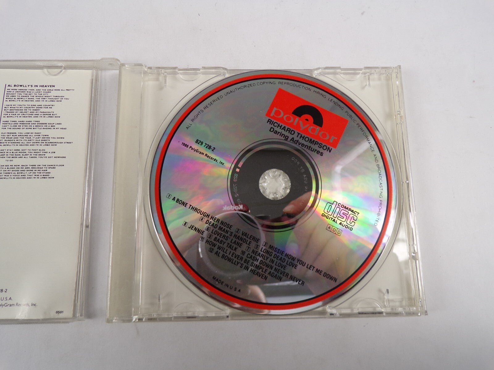 Richard Thompson DarinG Adventures A Bone Through Her Nose Valerie Jennie CD#59