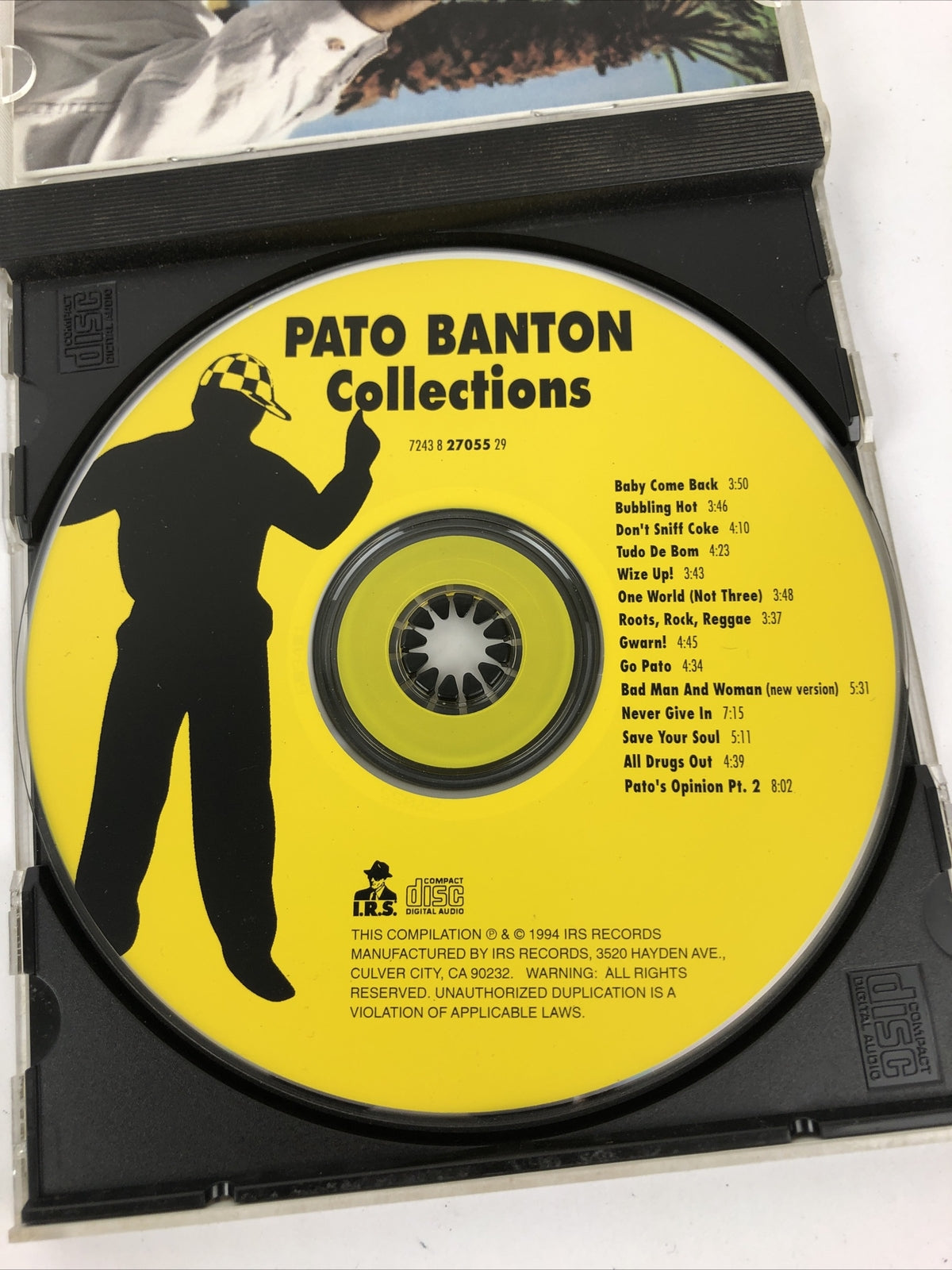Rare Pato Banton Collections [Virgin] (CD, 1994, I.R.S. Records) MADE IN UK