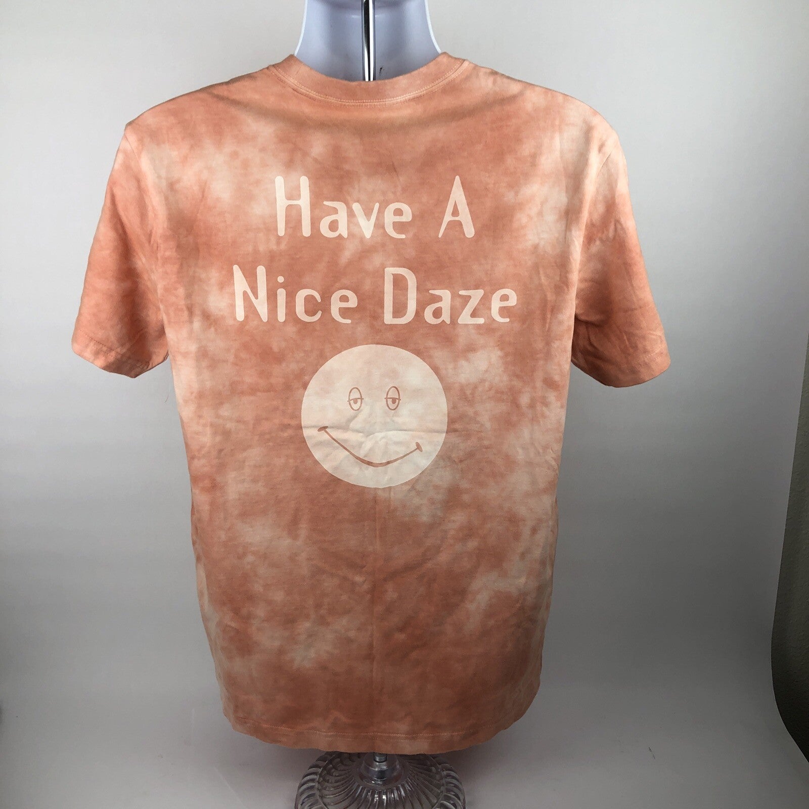 Dazed and Confused Mens Medium Pink Tie Dye T-Shirt by Tailgate NOS