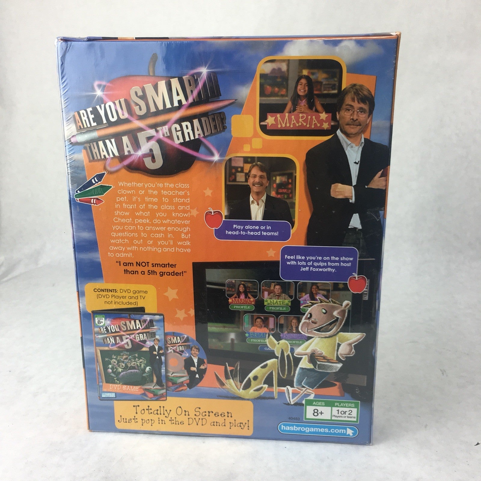 DVD on TV game new Parker Brothers Are You Smarter Than A 5th Grader Family 