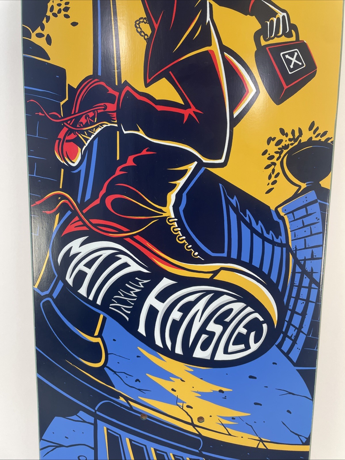 H-STREET Matt Hensley Vista Pole Swinger Skateboard Deck Signed 32.5" x 9"
