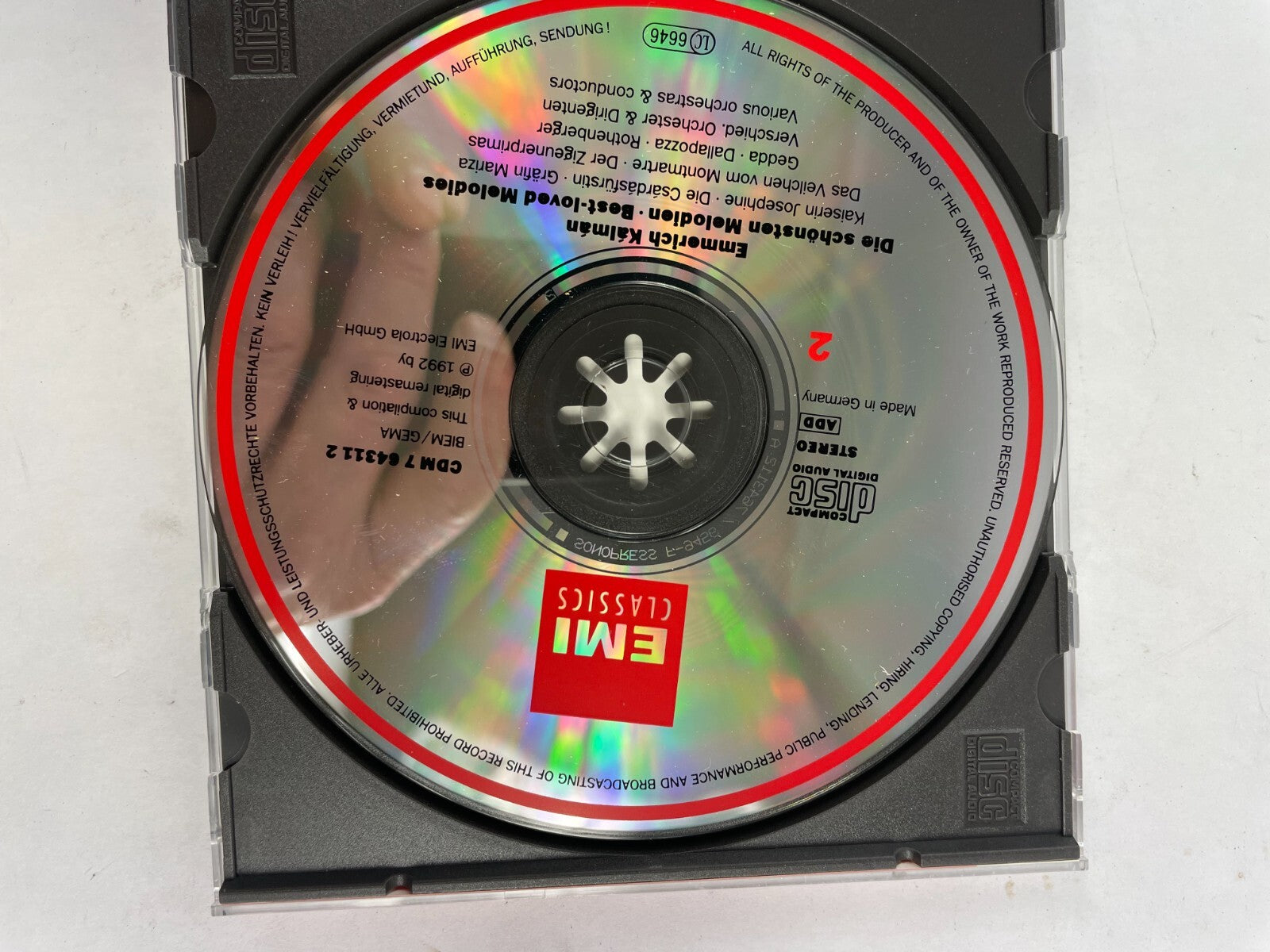 Emmerich Kalman Die Schonsten Melodien Rothenbrger CD#72