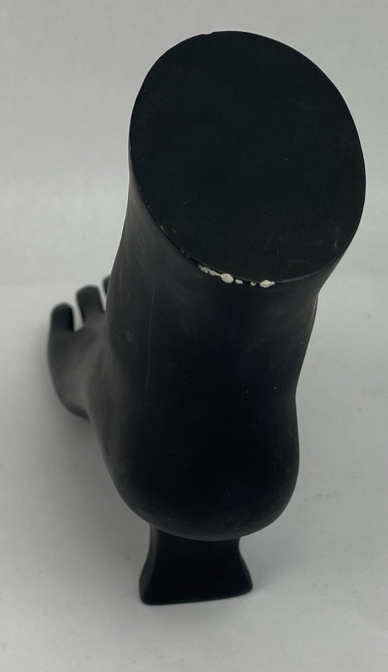 Black Foot Mannequin Ankle Bracelet / Toe Ring Jewelry Resin Display Foot