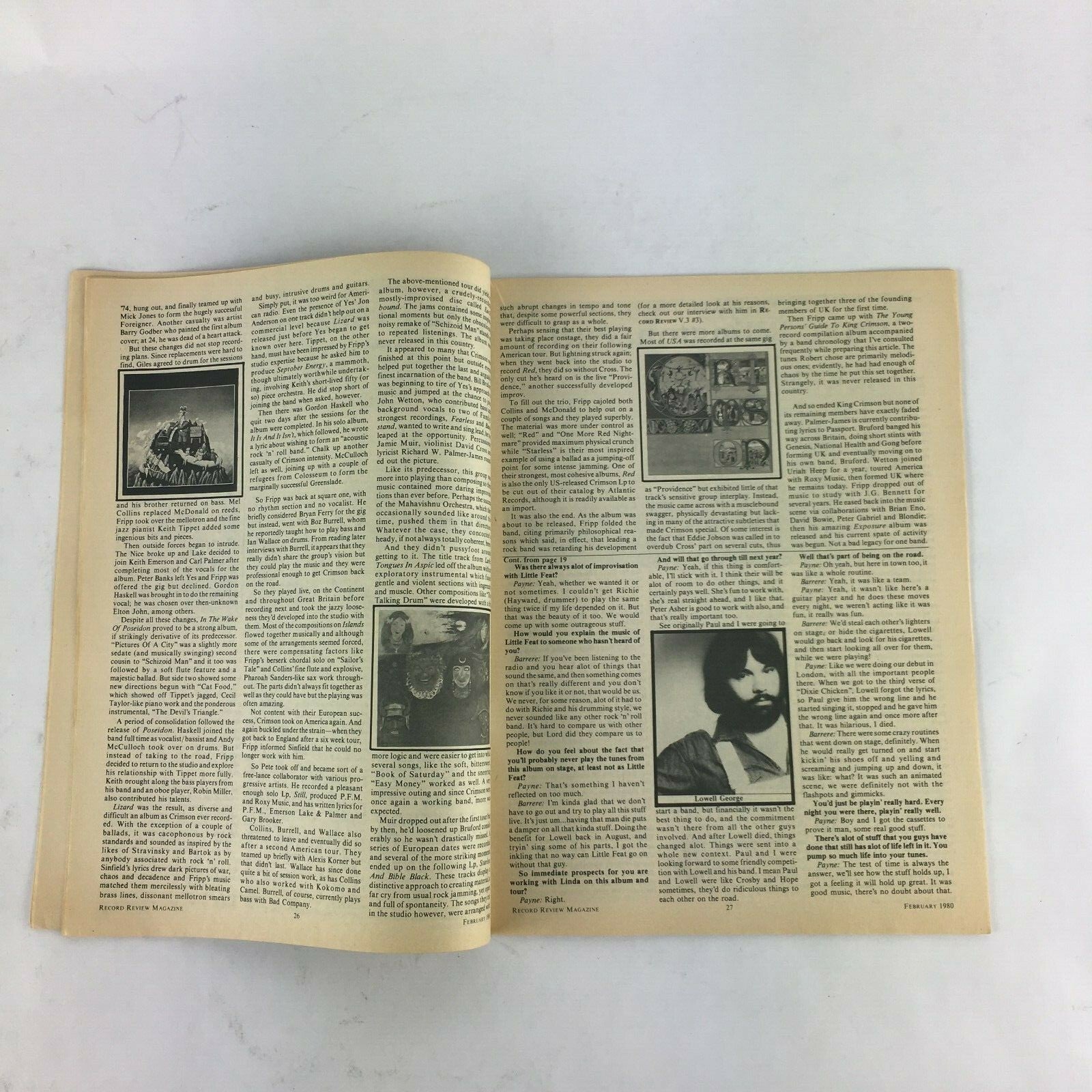 February 1980 Record Review Magazine Tom Petty Frank Zappa Gary Burton Brand X