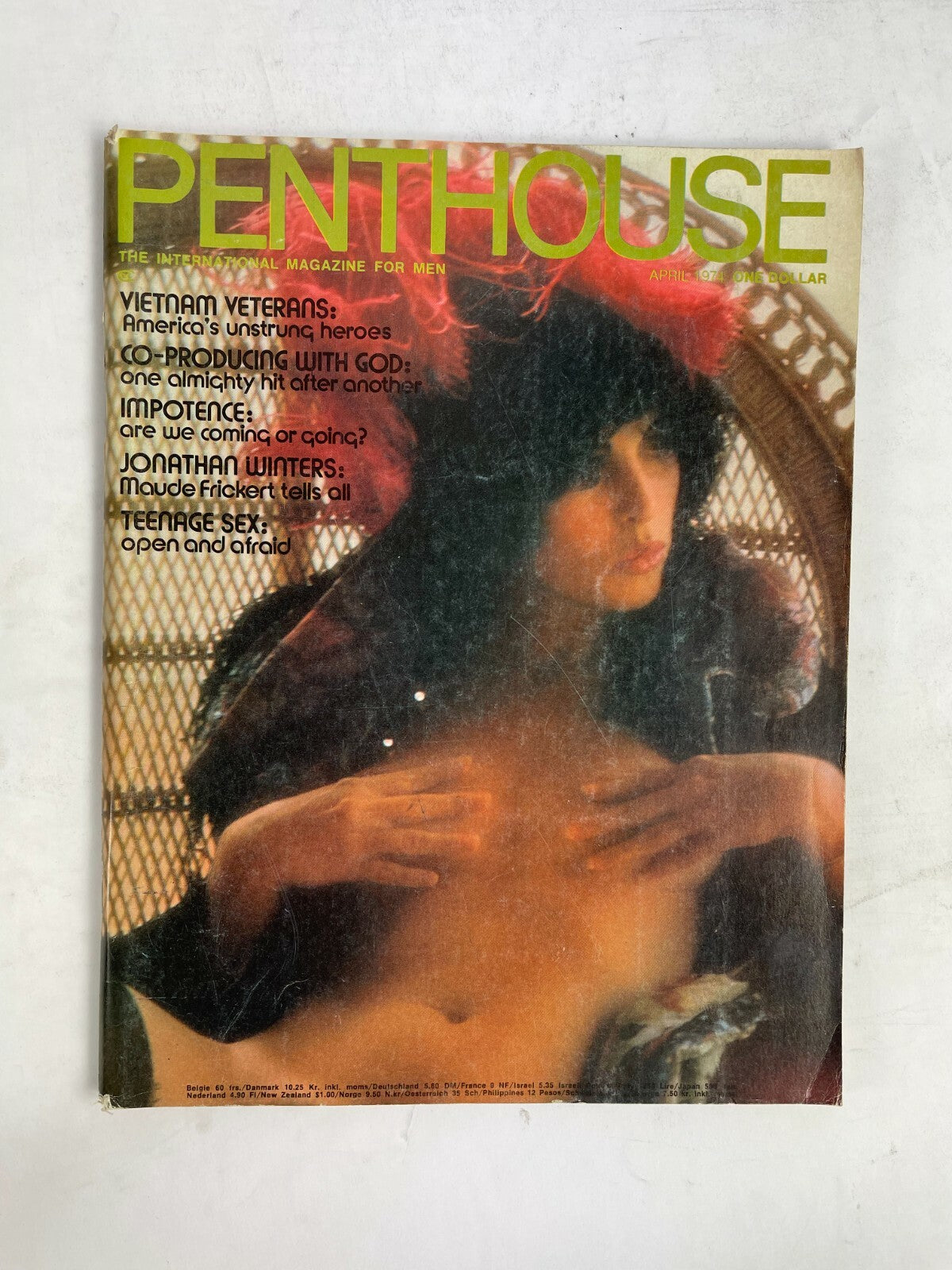 April 1974 Penthouse Magazine VietnamVeterans Co-Producing With God Impotence #P