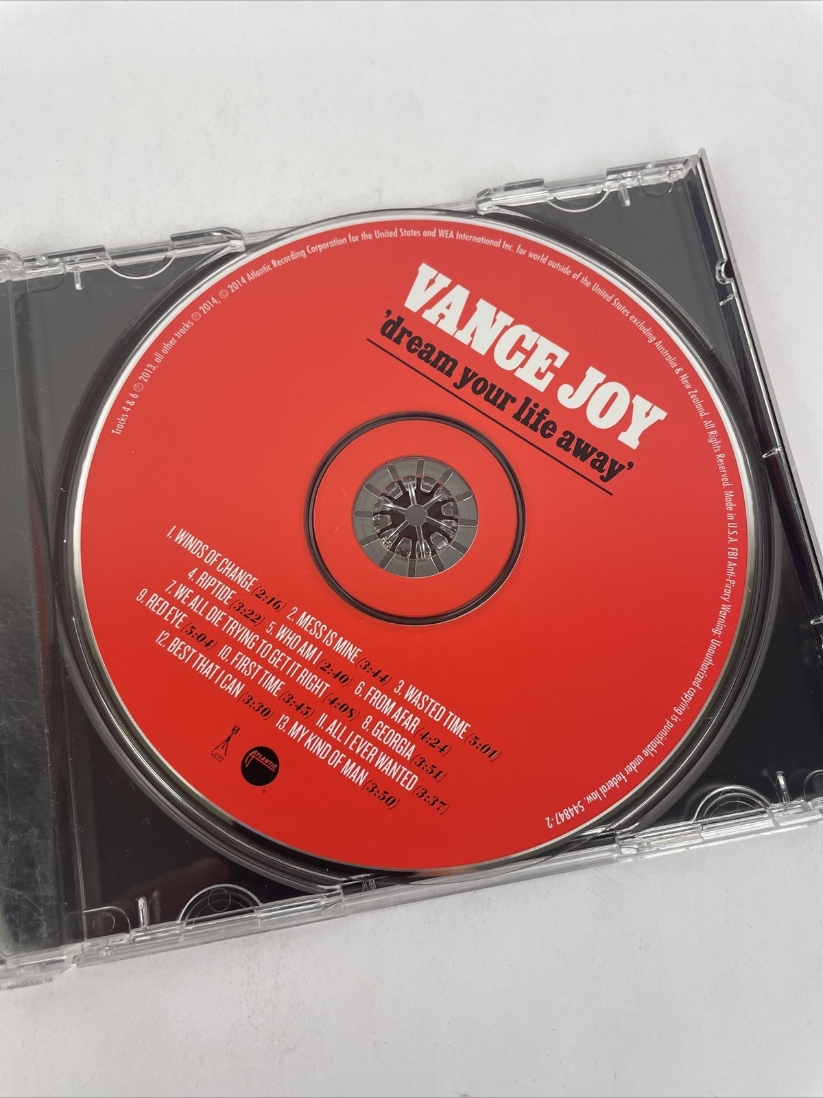 VANCE JOY : DREAM YOUR LIFE AWAY  Digital Audio CD, 2014 Atlantic Records - UVW