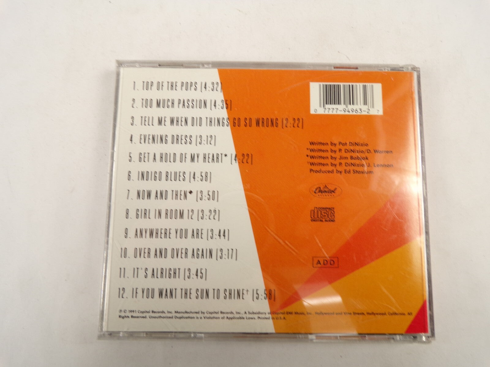 The Smithereens Top Of The Pops Evening Dress Indigo Blues It's Alright CD#53