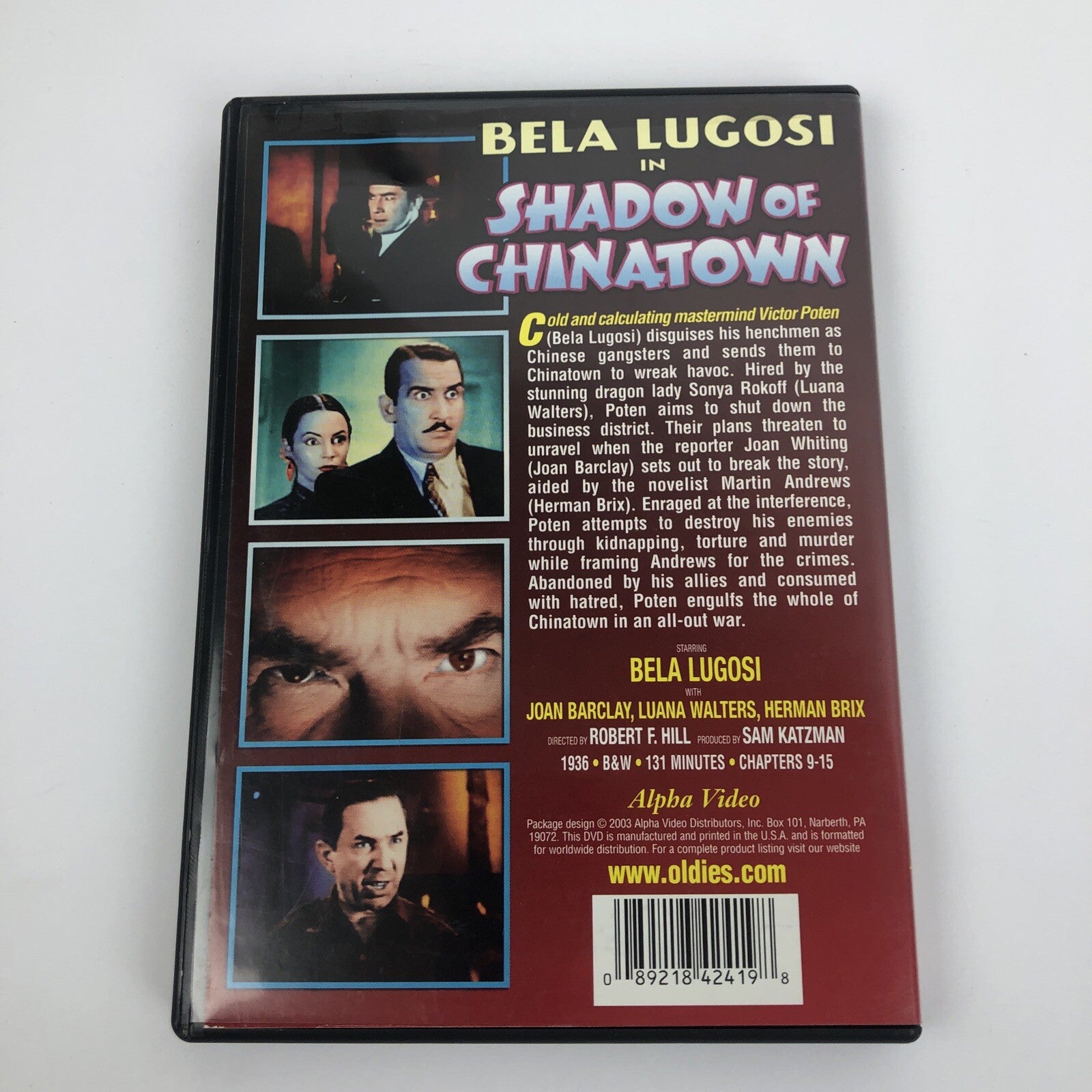 Bella Lugosi in Shadow of Chinatown 2 (DVD, 1936) Joan Barclay Herman Brix LOOK