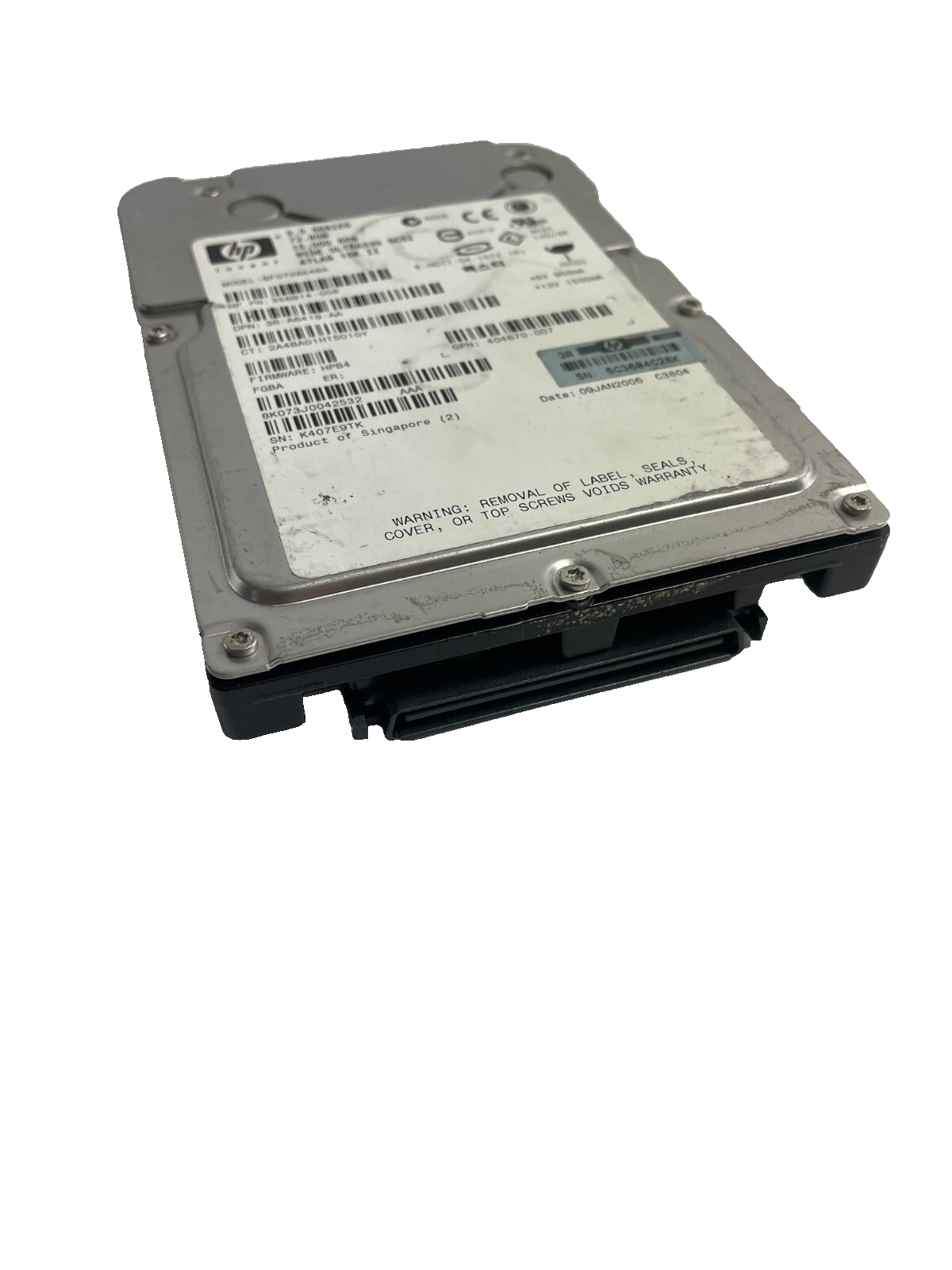 HP Model BF0728A4BA 15000RPM High-Performance Internal Hard Drive Cache 8 MB