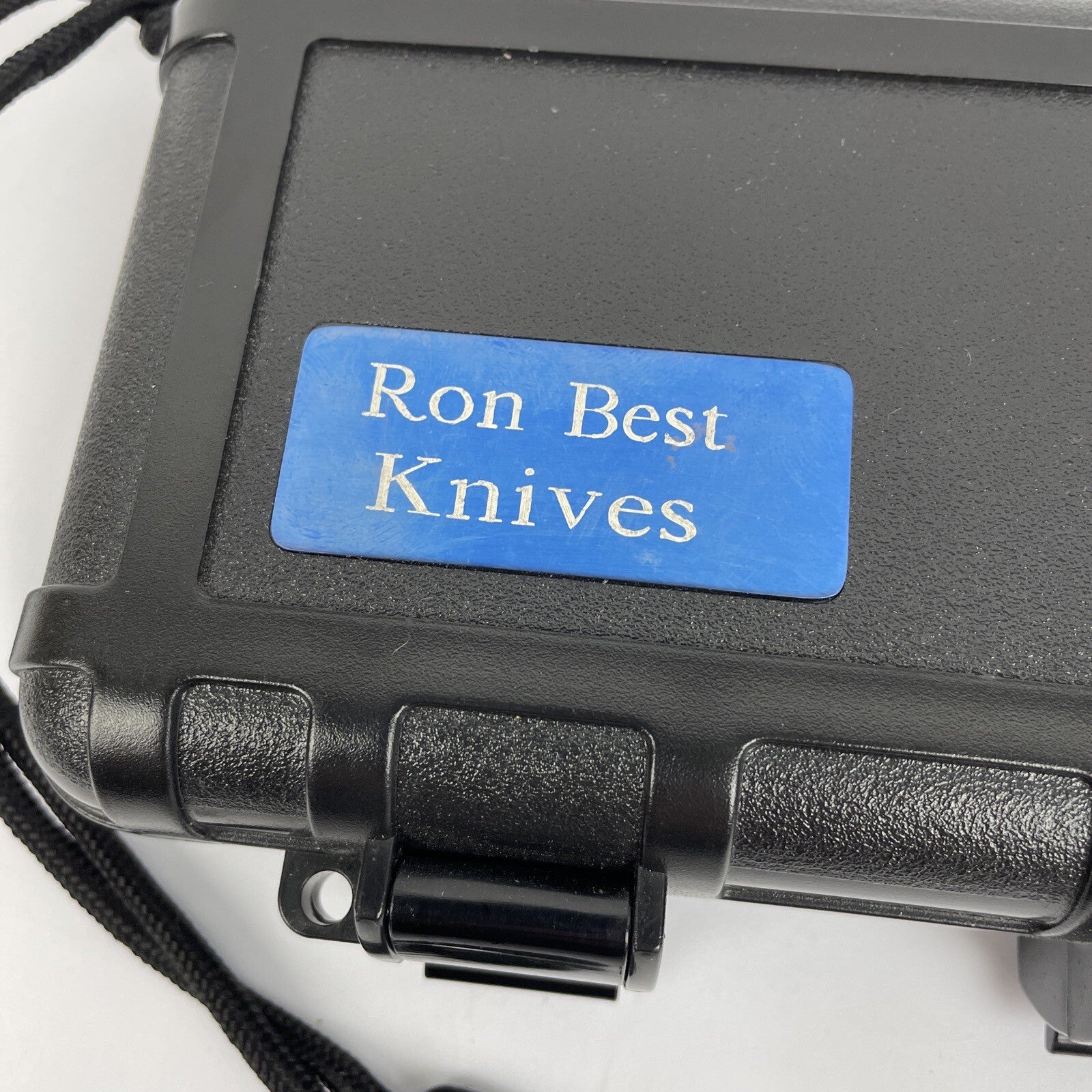 RON BEST Custom Knives Hard Knife Case Box Small Sheath. NO KNIFE