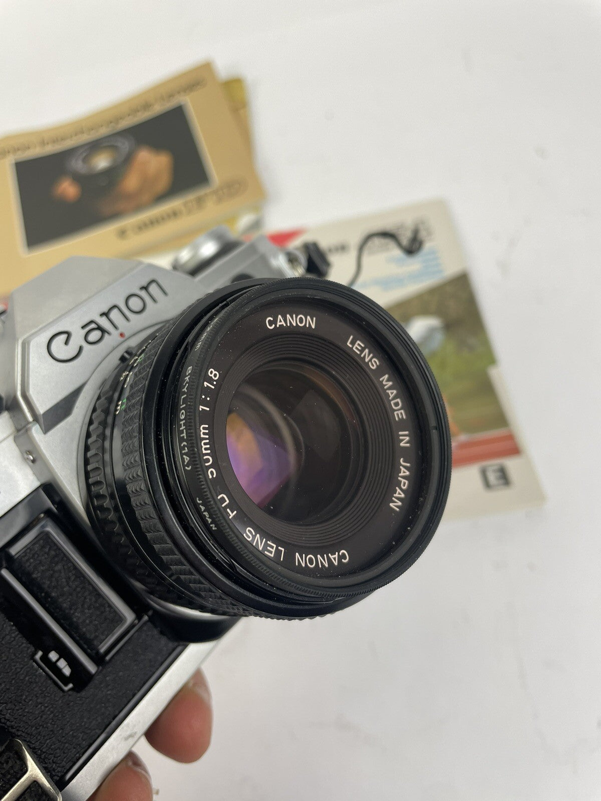 Canon AE-1 35mm film camera w/ Canon FD 50mm 1:1.8 Lens Lense