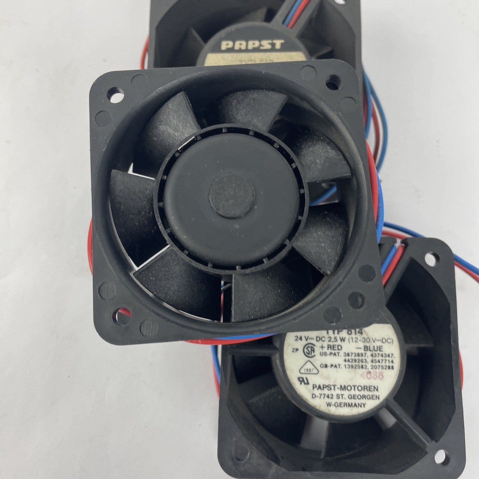 3 x NEW 60 mm² FANs ● Ball Bearing Quiet ● Runs on 12 to 30 VDC ** USA SELLER **