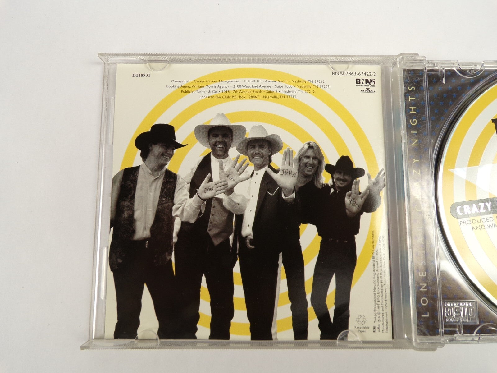 Lonestar Crazy Nighis Come Cryin To Me Say When Amie  CD#49