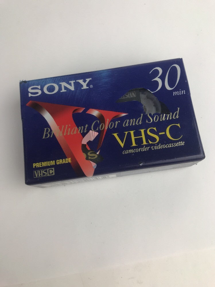 Sony VHS-C 30 Premium Grade Blank Sealed Compact Camcorder Tape Cassette Video