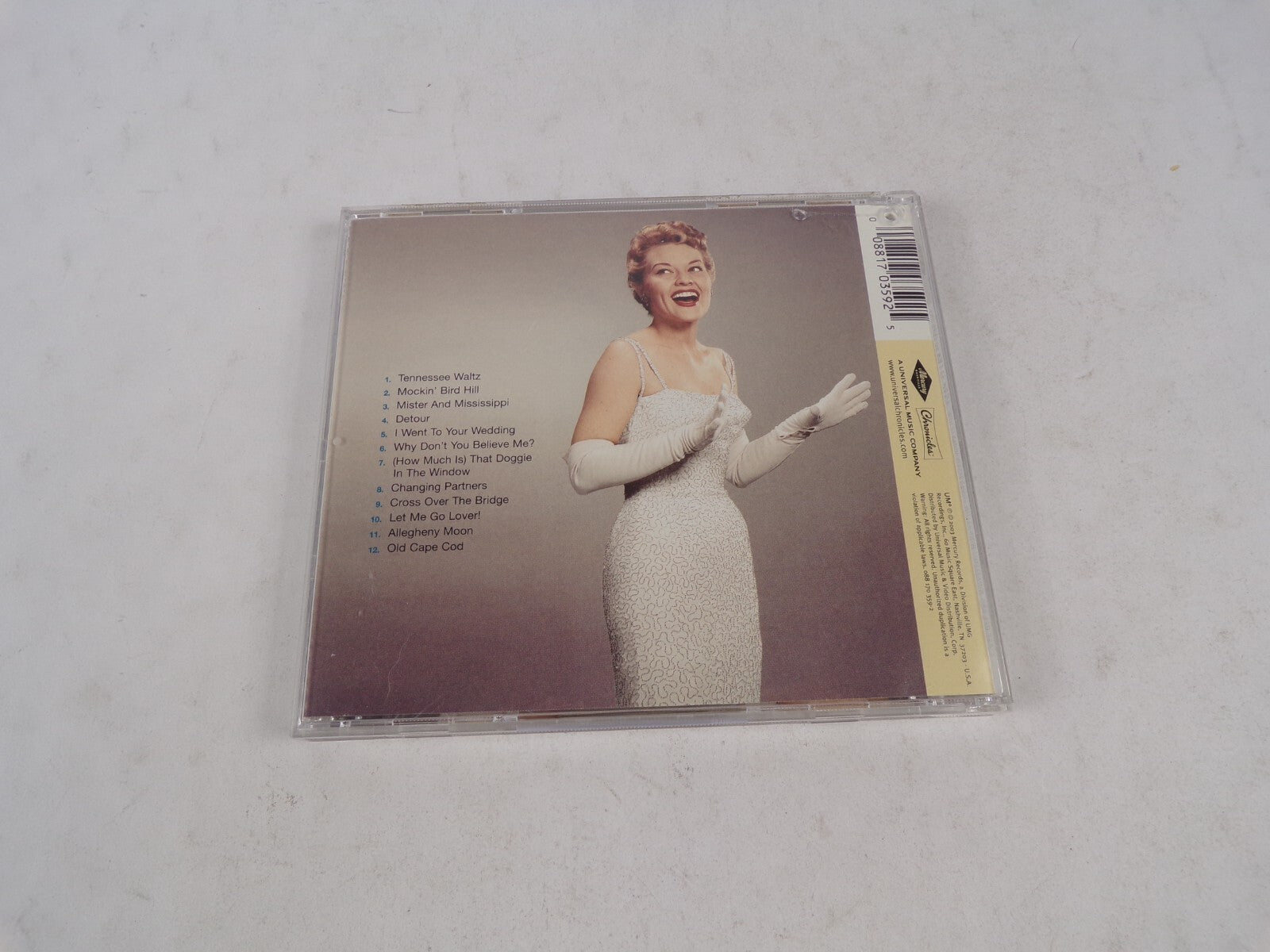 The Best Of Patti Page Tennessee Waltz Mister And Mississippi Detour CD#55