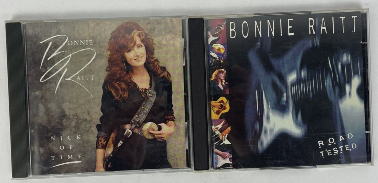 2 x BONNIE RAITT  Digital Audio Cd Lot - Nick of Time 1989 - ROAD TESTED, 1995