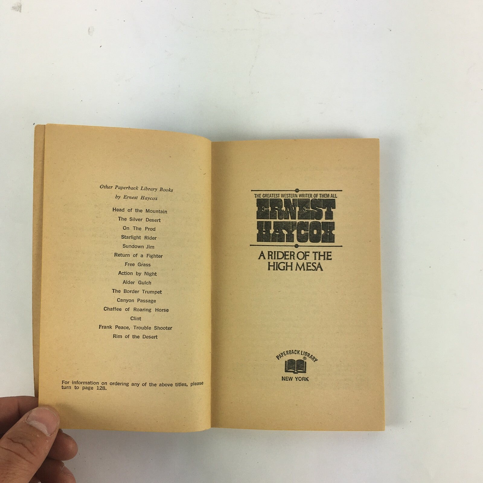Ernest Haycox A Rider of the High Mesa Lin Ballou was A Loner Playing