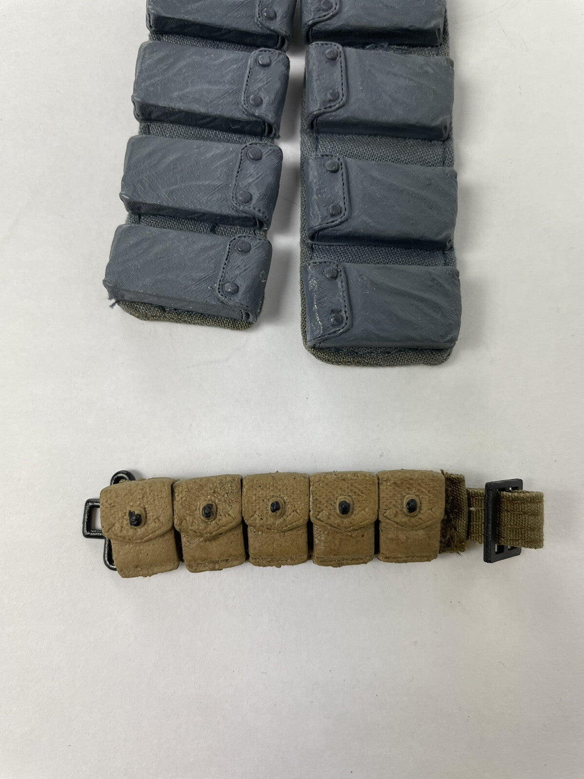 LOT OF 2 VTG 90s GI Joe Ammo Belt accessory harness  pouch  12" Figures