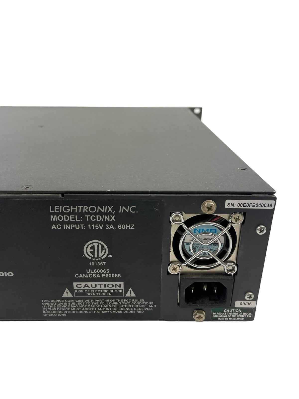 Leightronix TCD/NX Two Channel Two-Channel, MPEG MPEG-2 Digital Video Server