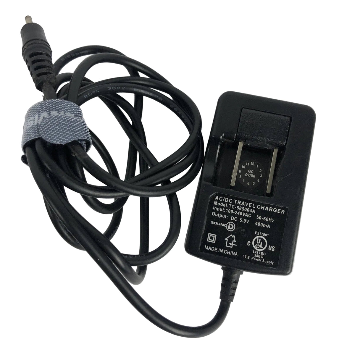  Black Travel AC/DC Adapter / Power Supply  Model TC-585004A 5.0V 400mA  A27