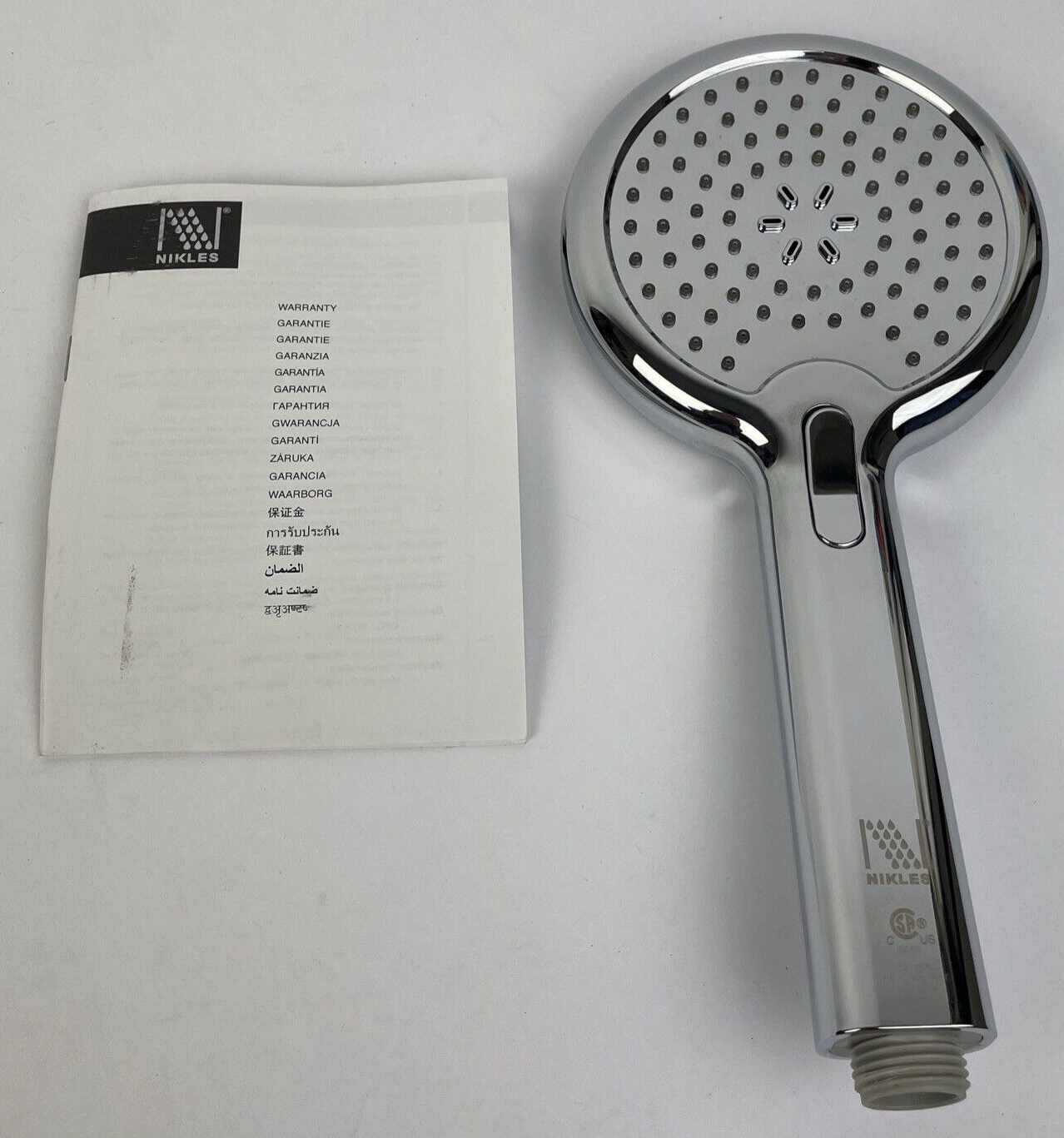 Nikles Infinity Duo 120 dual function handheld shower head chrome