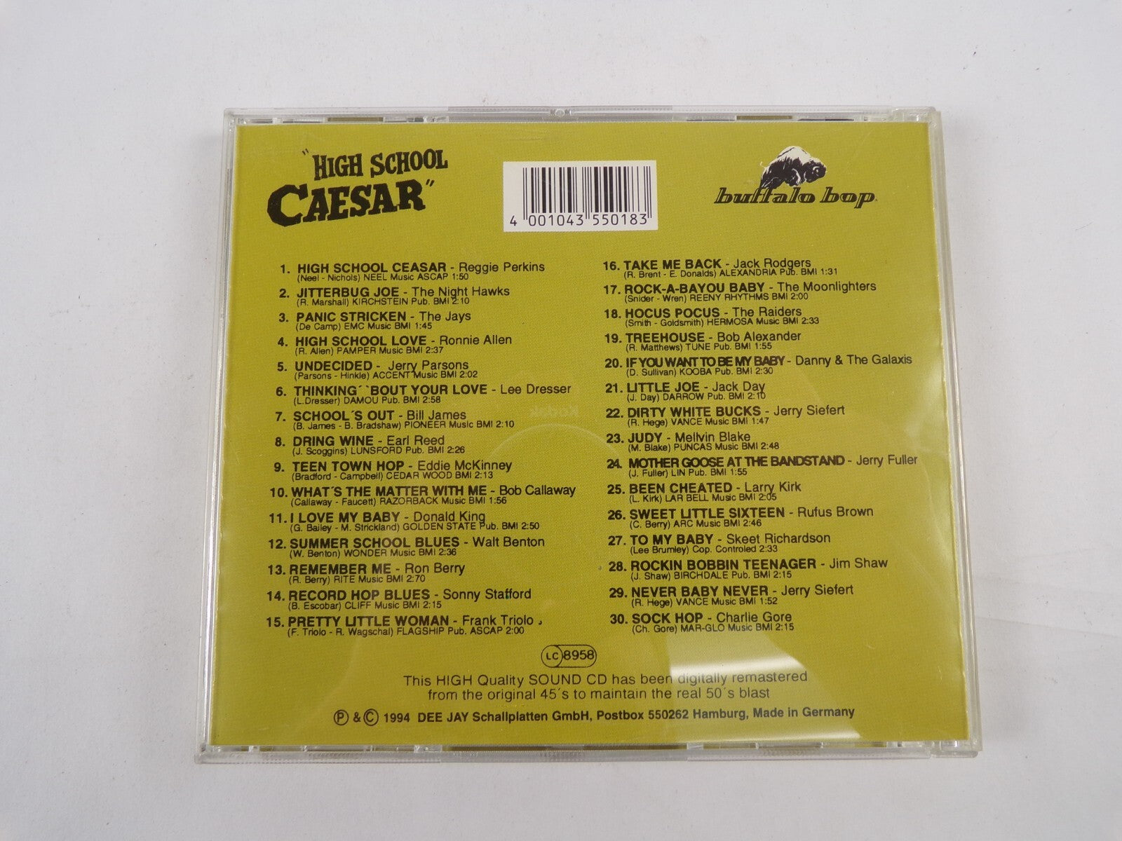 High School Caesar Buffalo Bop I Love My Baby CD #18