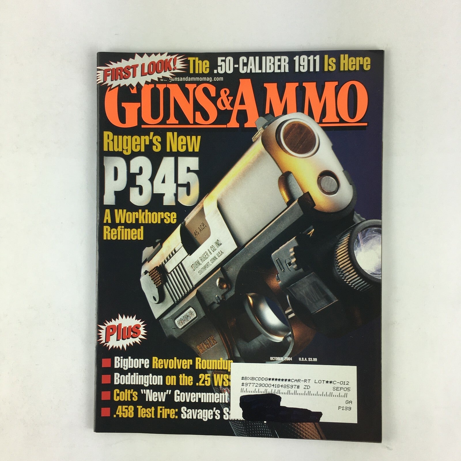 October 2004 Guns&Ammo Magazines Ruger's P345 A Workhorse Refined .458 Test Fire