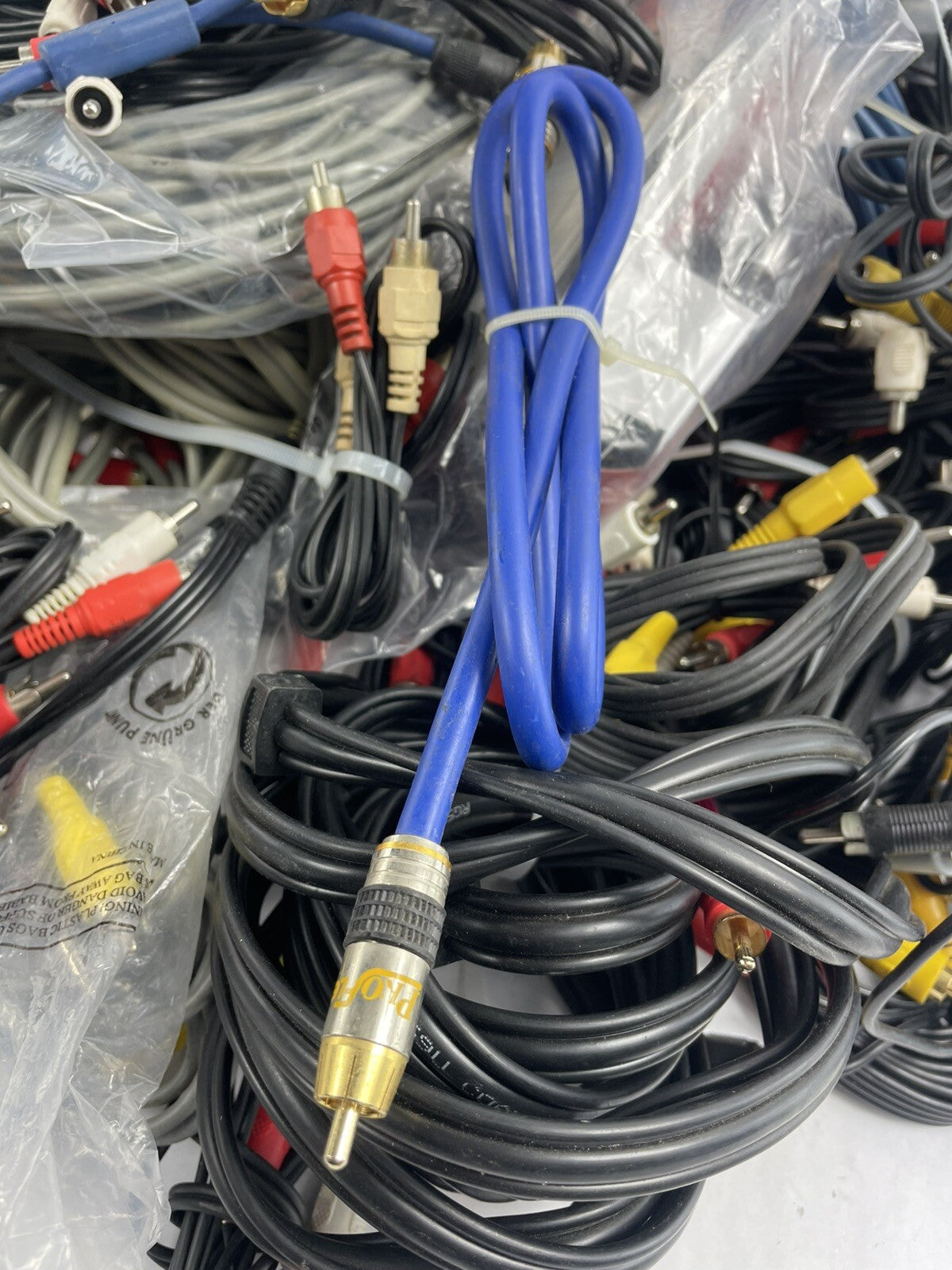 Audio Cables - Bulk Lot - As shown - RCA Cables