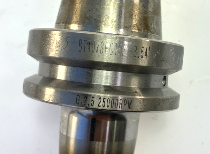 Techniks SYIC 39114 BT40 1/2" Shrink Fit Holder 3.54" 25K w End Mill