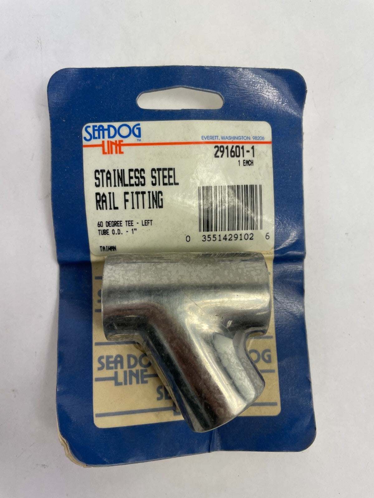 Sea Dog Line Stainless Steel Rail Fitting 60 Degree Tee Left