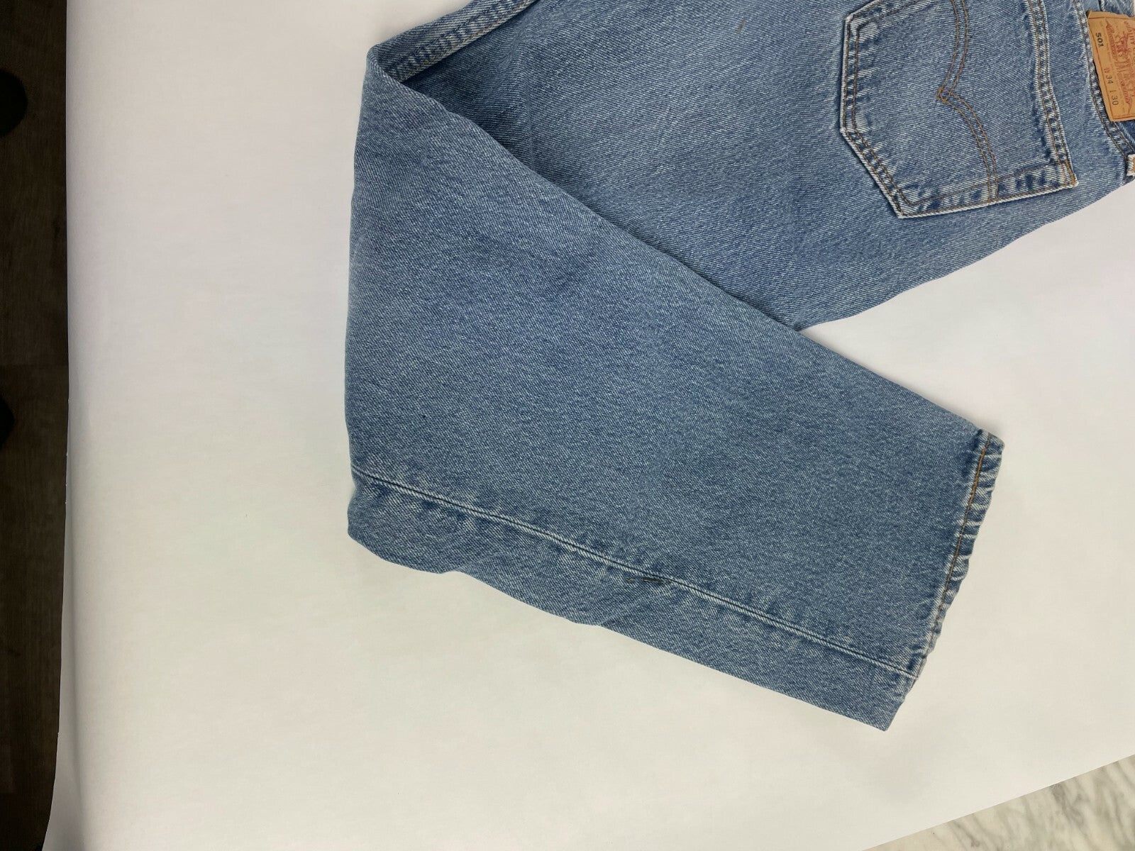Levi's Men's Light Blue 501 Regular Fit Straight Leg Jeans Size W 34 L 30