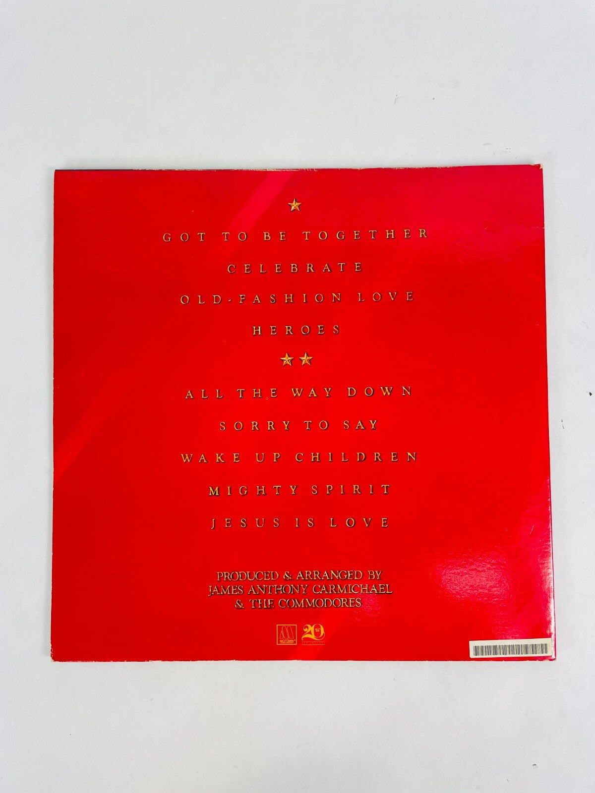 Commodores Heroes Motown Record Corp Vinyl Record