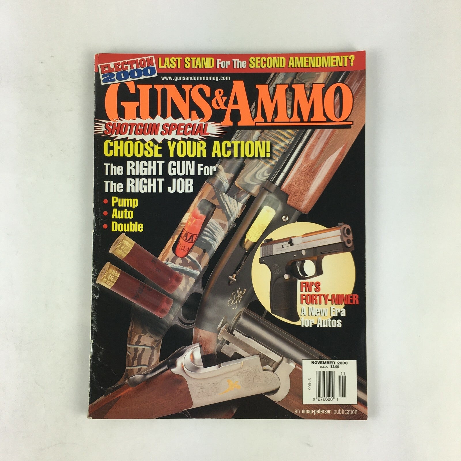 November 2000 Guns & Ammo Magazines The Right Gun For The Right Job Forty Niner