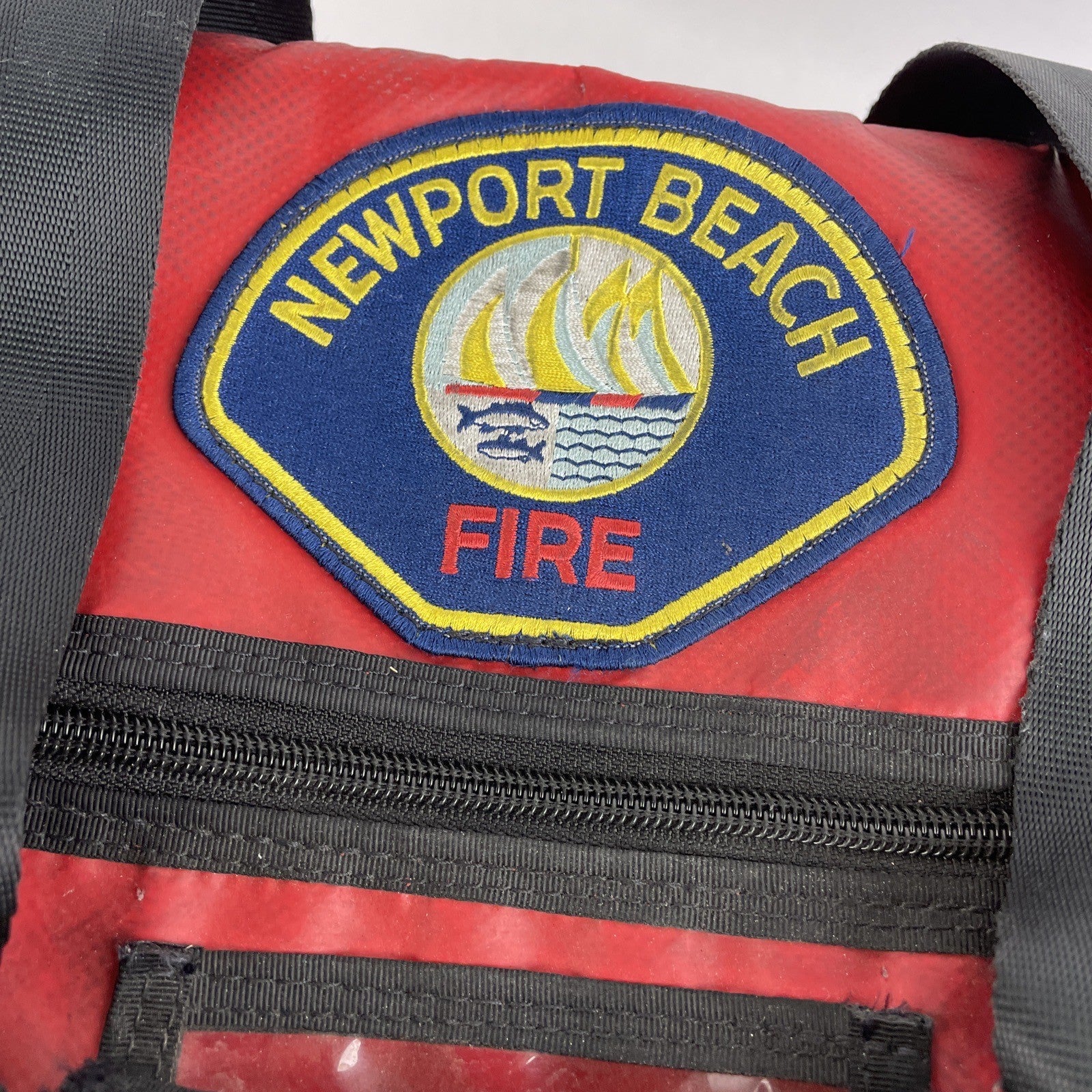 FIREFIGHTER Paramedic Equipment Padded Duffel Bag NEWPORT BEACH FIRE DEPARTMENT