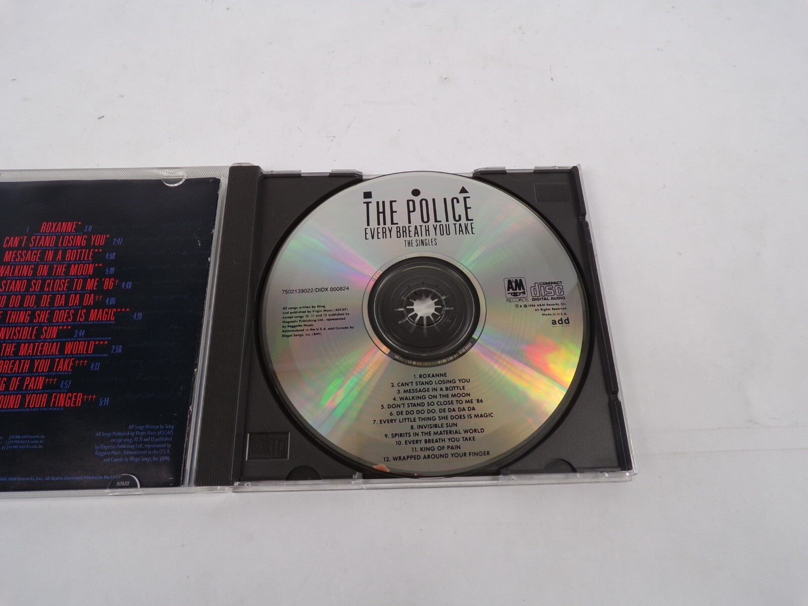The Police Every Breath You Take The Singles Roxanne Can't Stand Losing YouCD#25