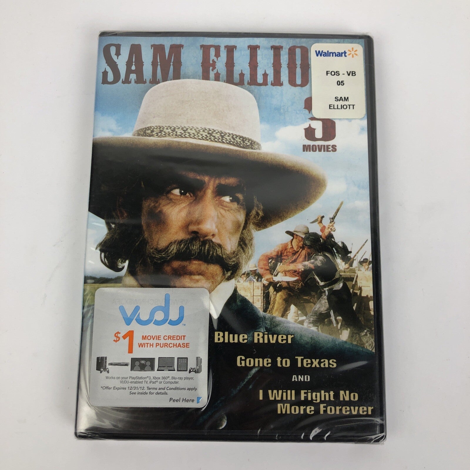Sam Elliott Triple Feature DVD; Blue River/Gone to Texas/I Will Fight No More...