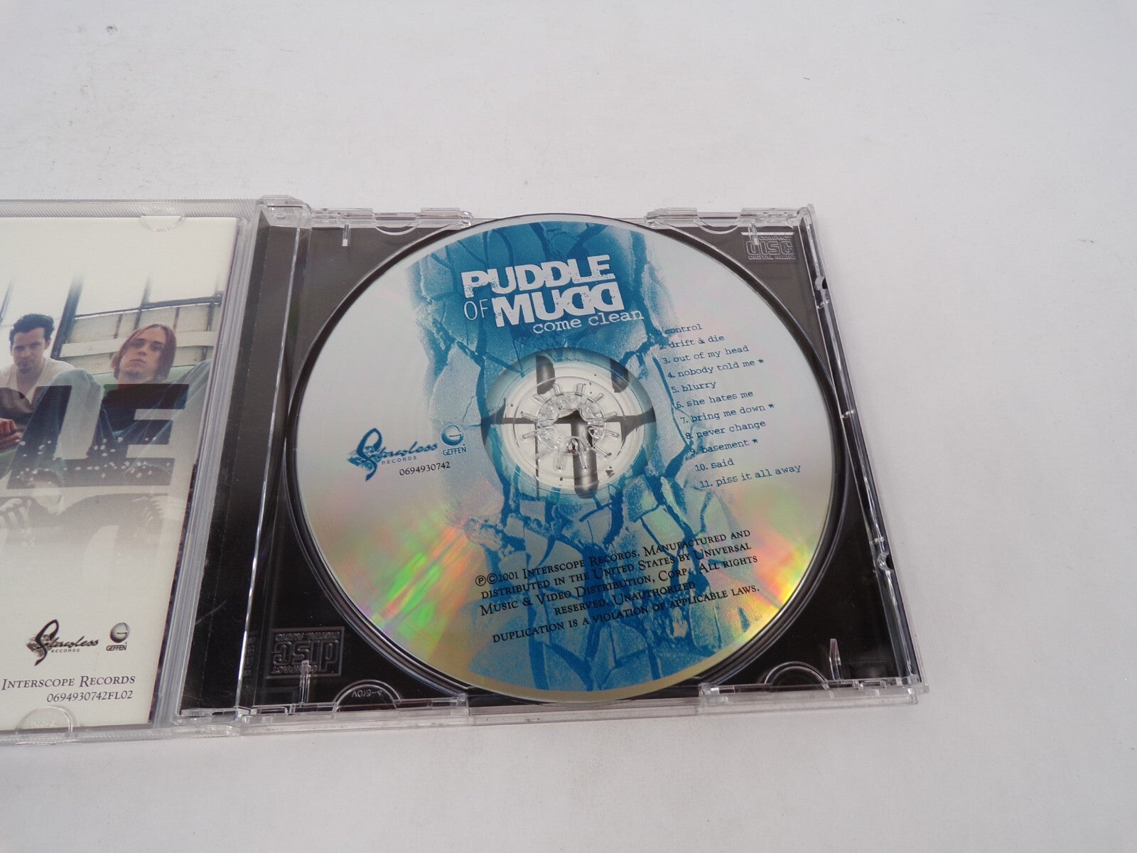 Puddle Of Mudd Come Clean Control Drift & Die Out Of My Head Nobody Told MeCD#69