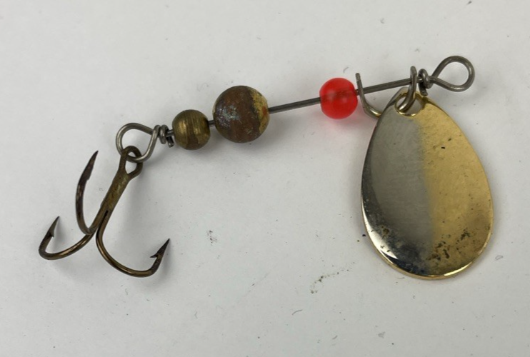 2 x Vintage Thomas Spinning lures and 1 x Blue Fox Super Vibrax Minnow Fishing