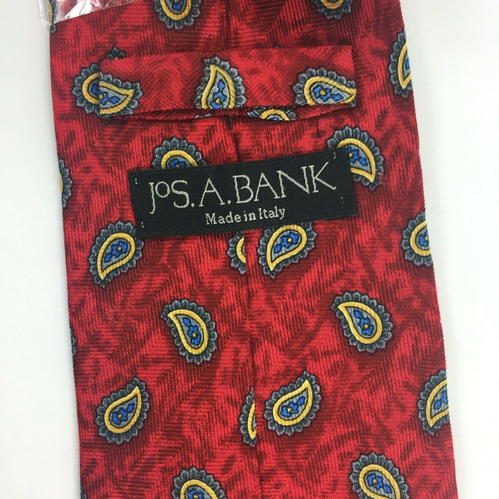 Genuine Jos A Bank 100% Silk Handmade Stylish Formal/Casual Tie Multi Coloured