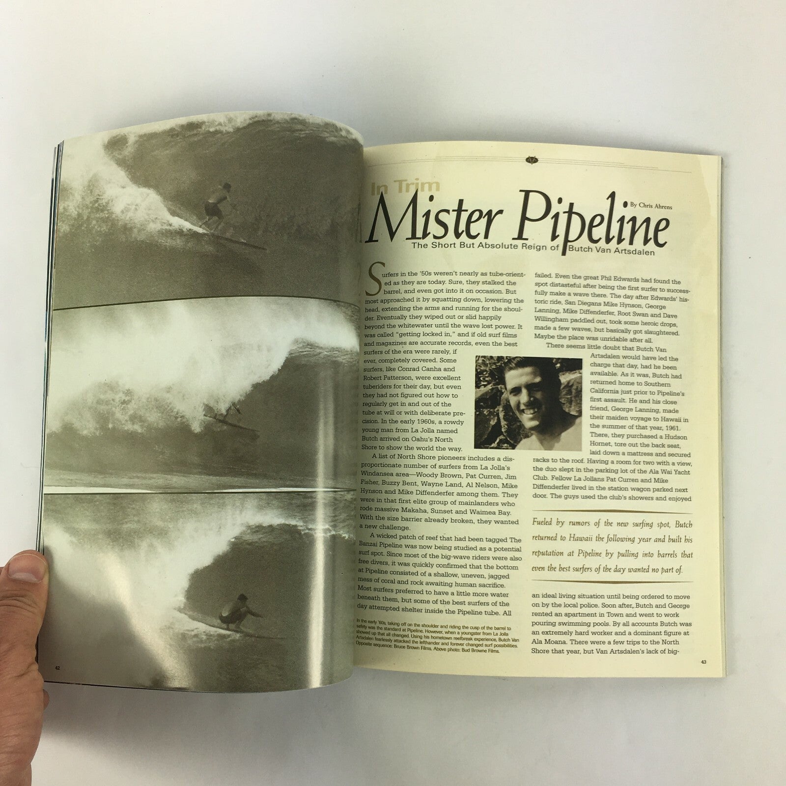 June 2000 Longboard Magazine Hawaii 2000 Butch Van Artsdalen Big-Wave Guns