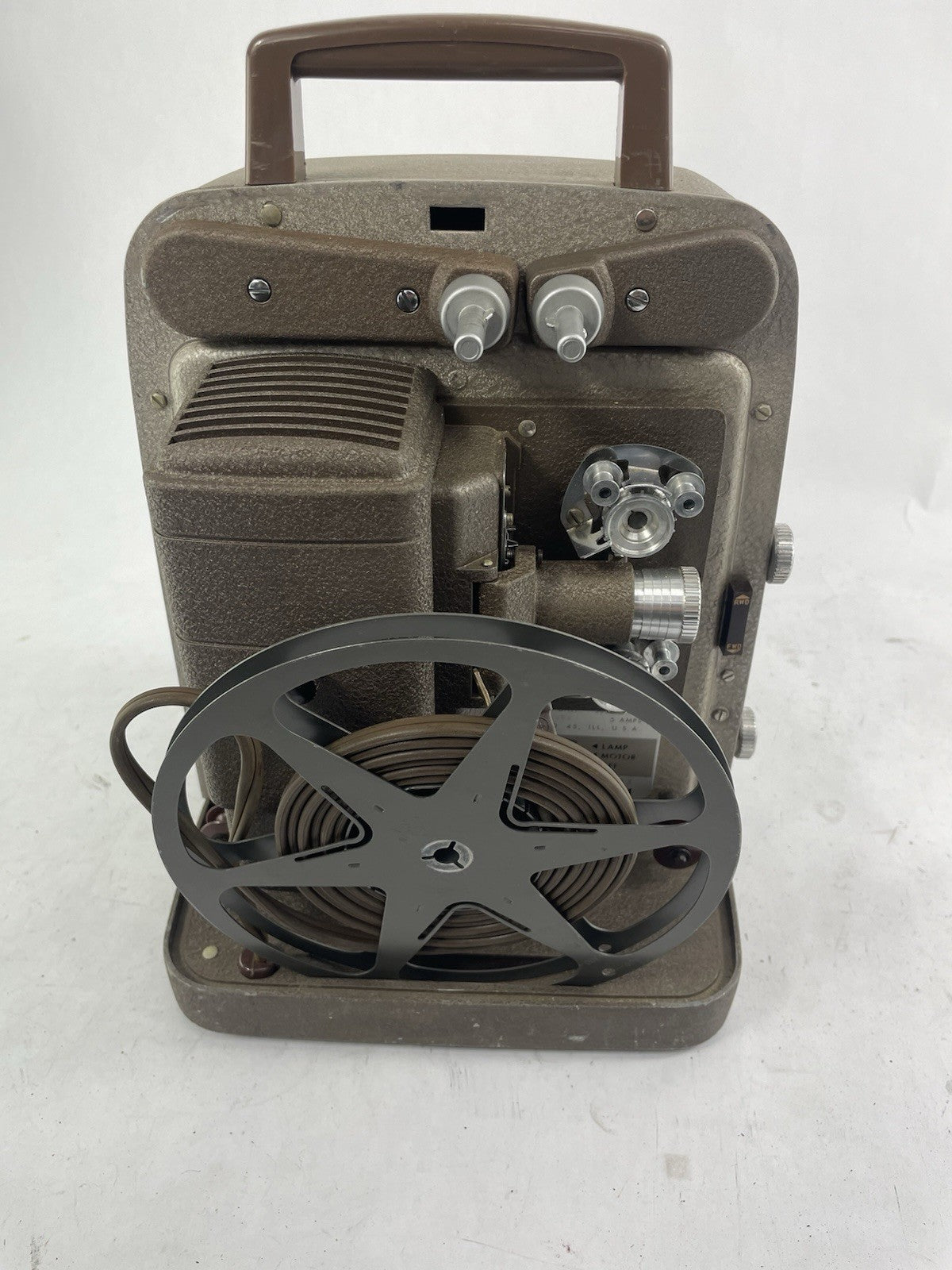  Vintage 1950s-Bell & Howell-Model-253AX  8mm-Film-Portable-Movie-Projector