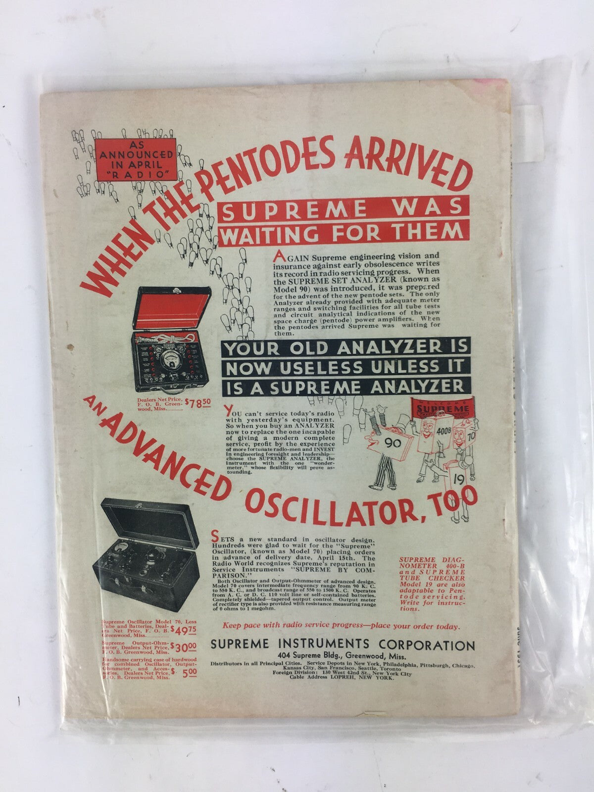 June 1931 Radio Craft Hugo Gernsback Magazine Radio Prospecting Hotel Radio