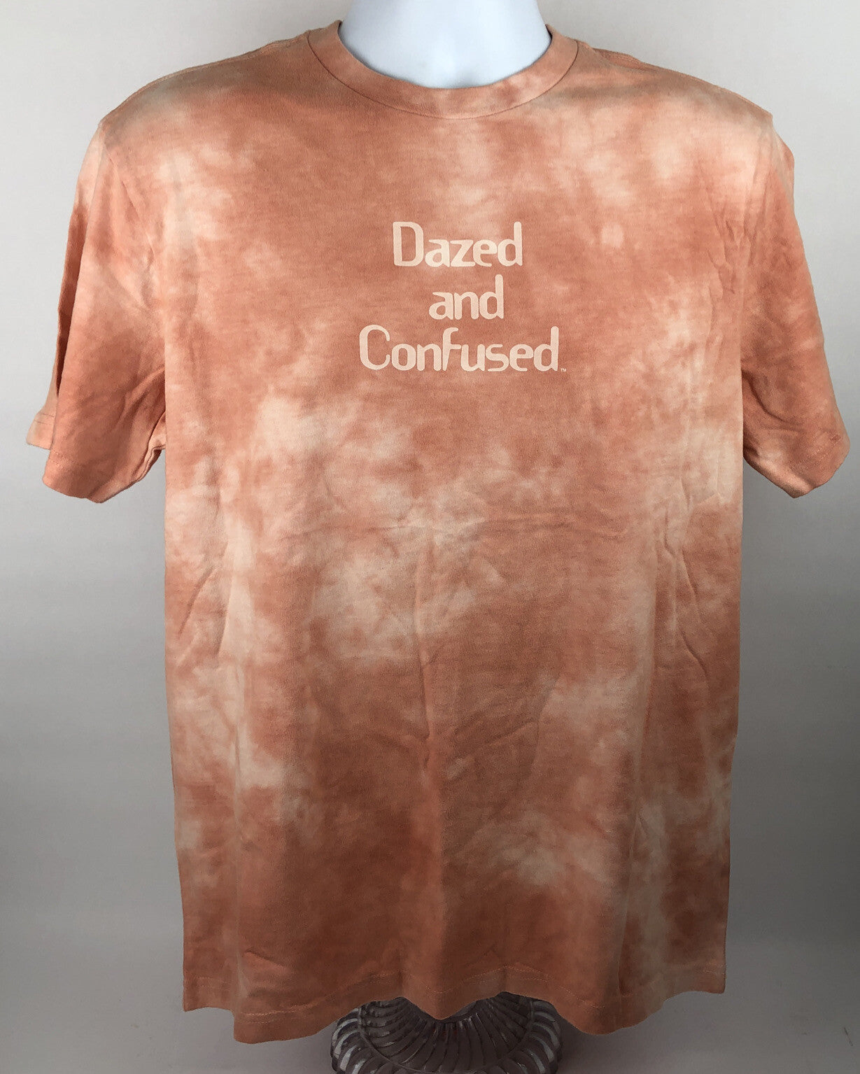 Dazed and Confused Mens Medium Pink Tie Dye T-Shirt by Tailgate NOS