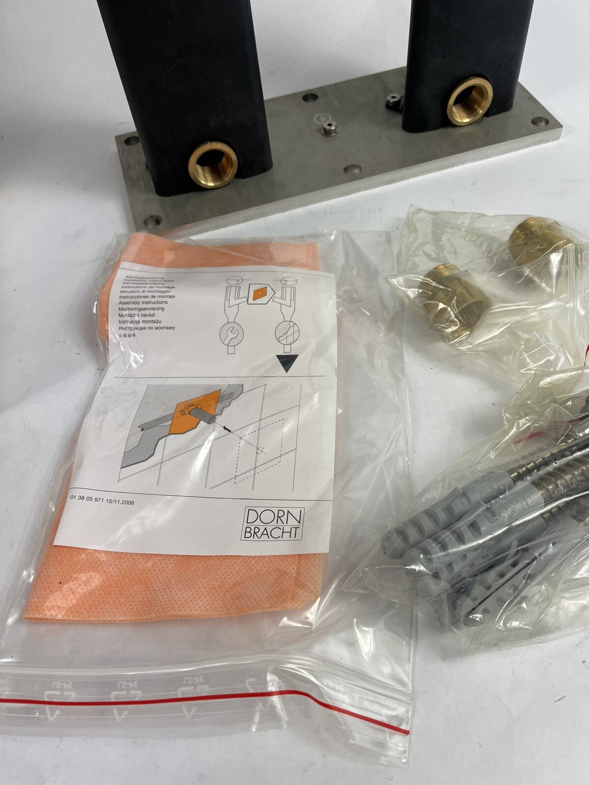 Dornbracht 35944970 floor mount tub spout rough-in installation kit