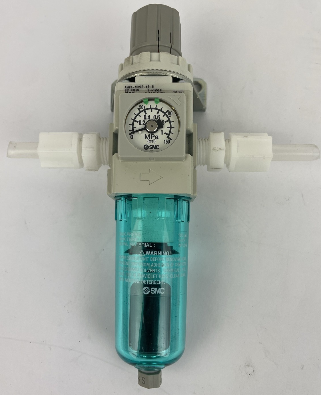 OEM SMC AW20-N02CE6Z-B Air Filter Regulator Set Pressure 7 - 125 psi
