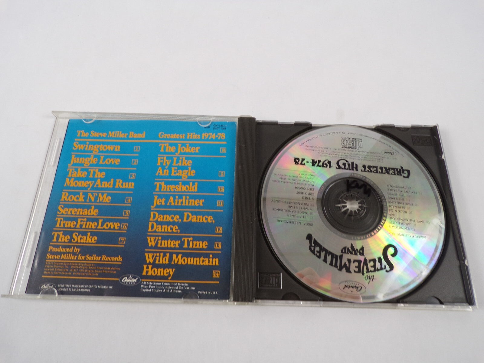 Steve Miller Band Greatest Hits The Steve Miller Band Swingtown Jungle LoveCD#59