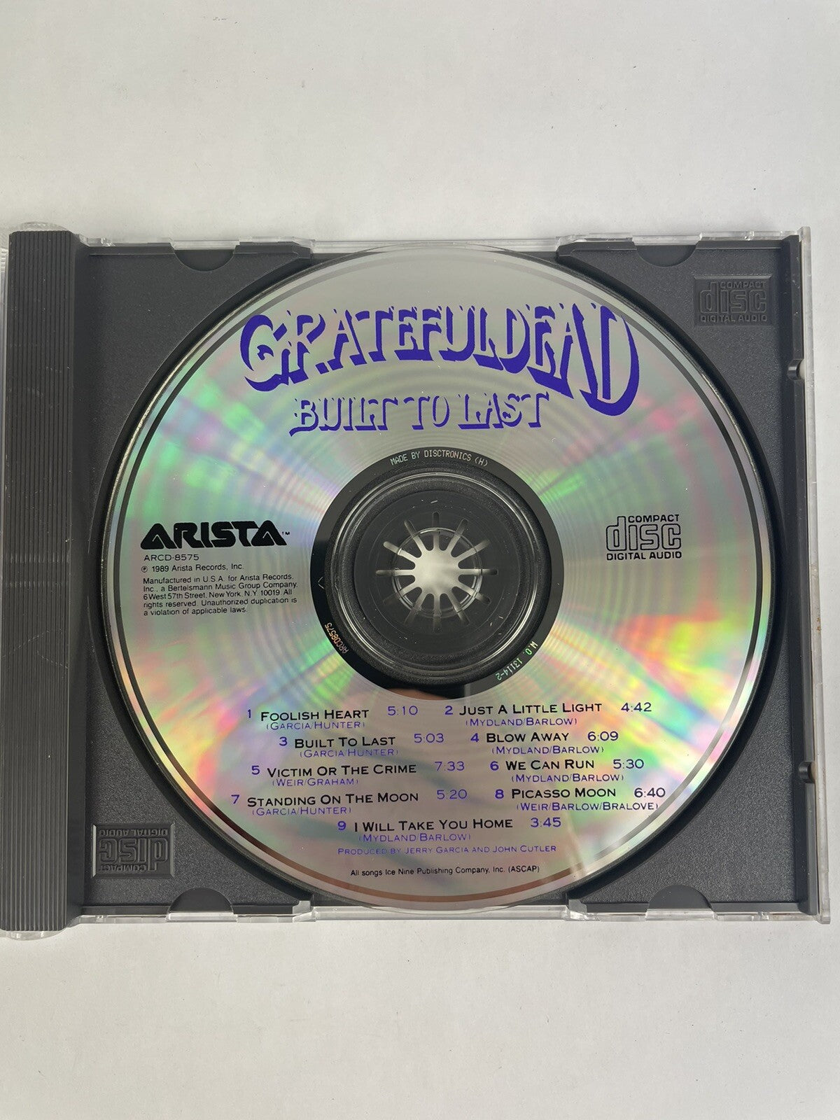 Grateful Dead - Built To Last CD (1989 ARCD 8575).     #15